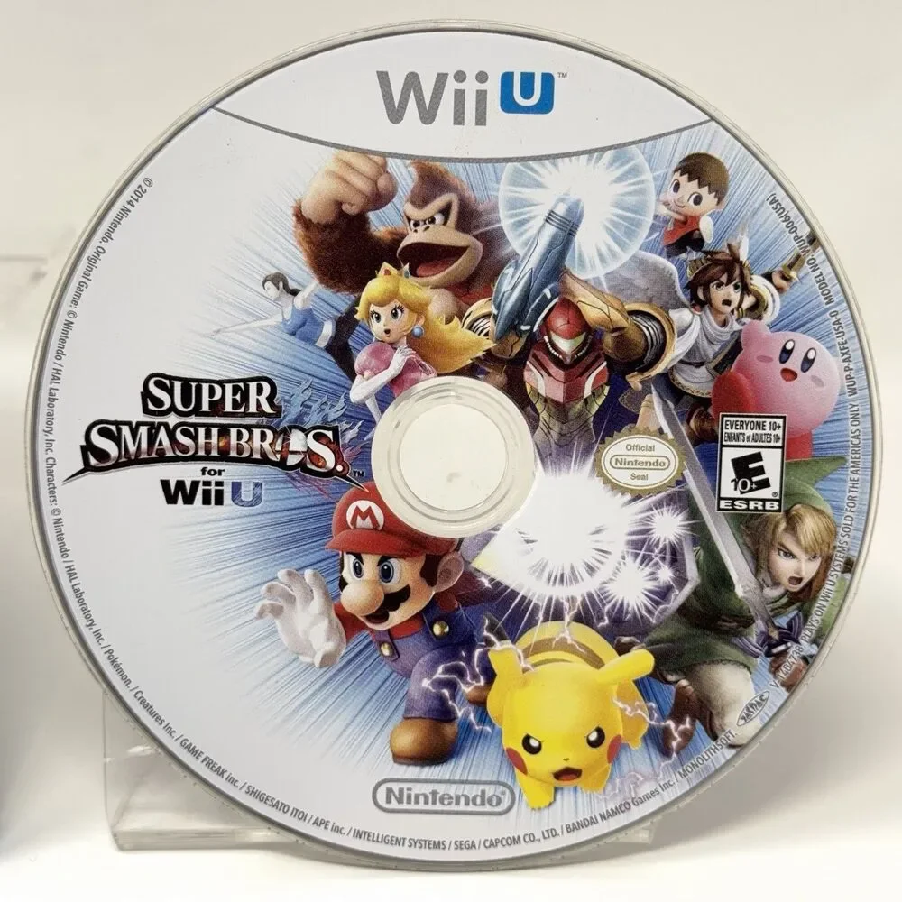 Super Smash Bros Nintendo Wii U 2014 Complete CIB Refurbished Tested